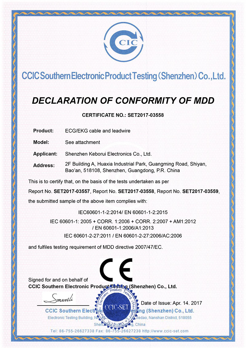 Keborui - IBP CE Certifacate